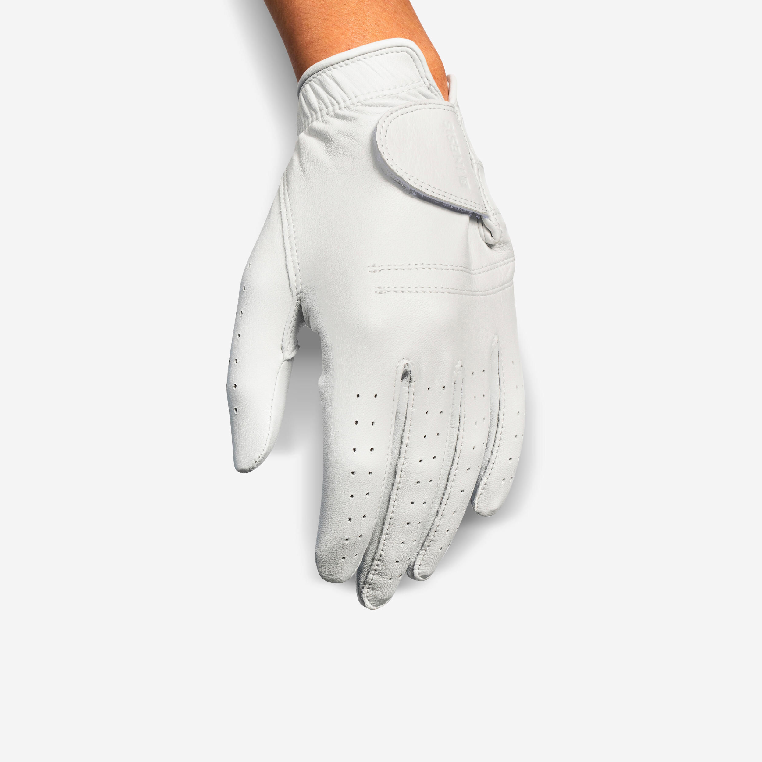 CABRETTA GOLF GLOVE FOR RIGHT-HANDED WOMEN - 900 WHITE