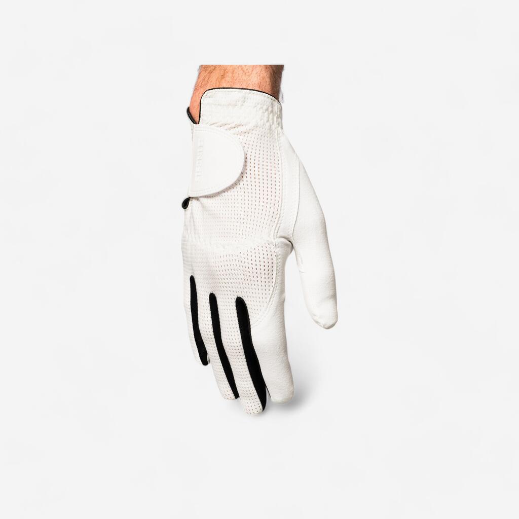 Men's left-handed WW golf gloves - white