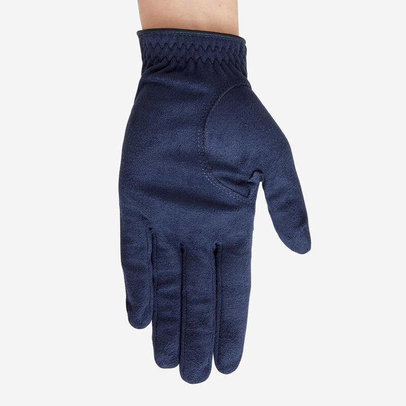 Paire de gants golf pluie Femme - RW bleu marine
