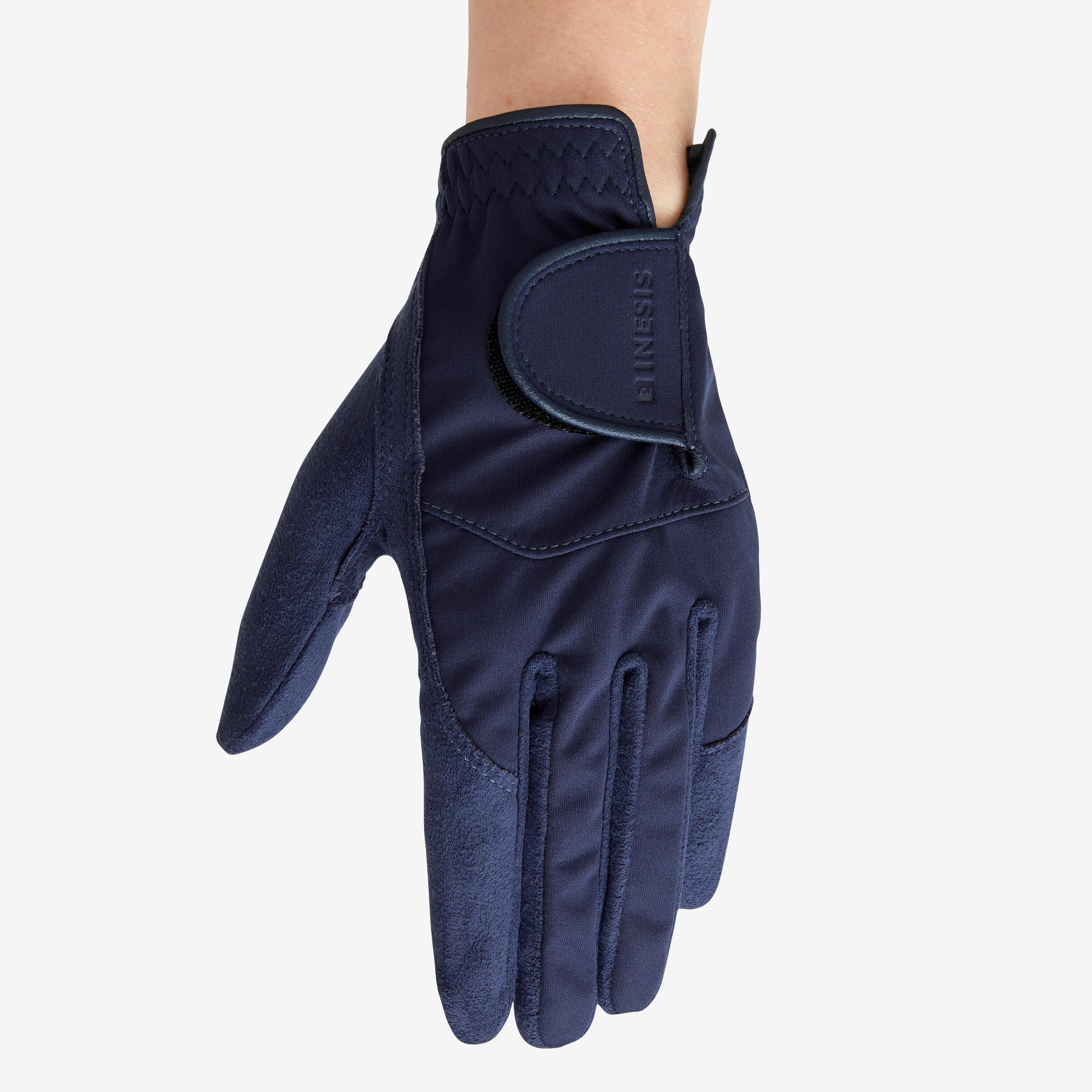 WOMEN'S GOLF RAIN GLOVES PAIR - RW NAVY BLUE 2/5