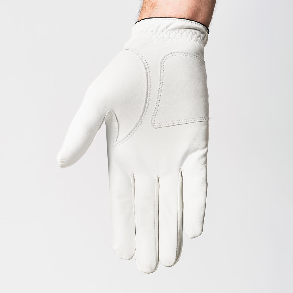 MEN'S GOLF GLOVE LEFT HANDED - 500 WHITE