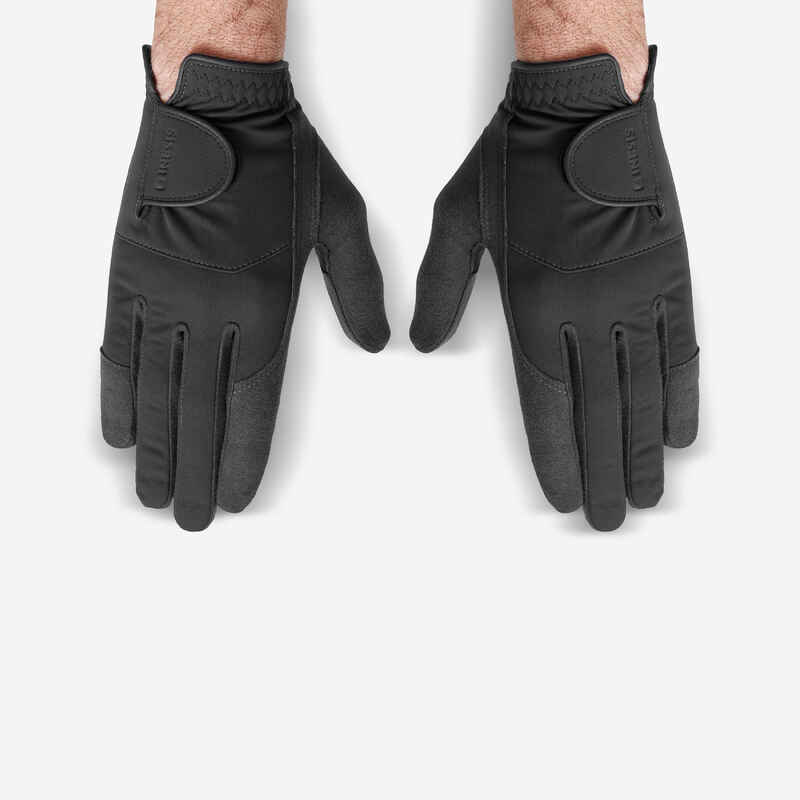 Men's pair of golf rain gloves - RW black