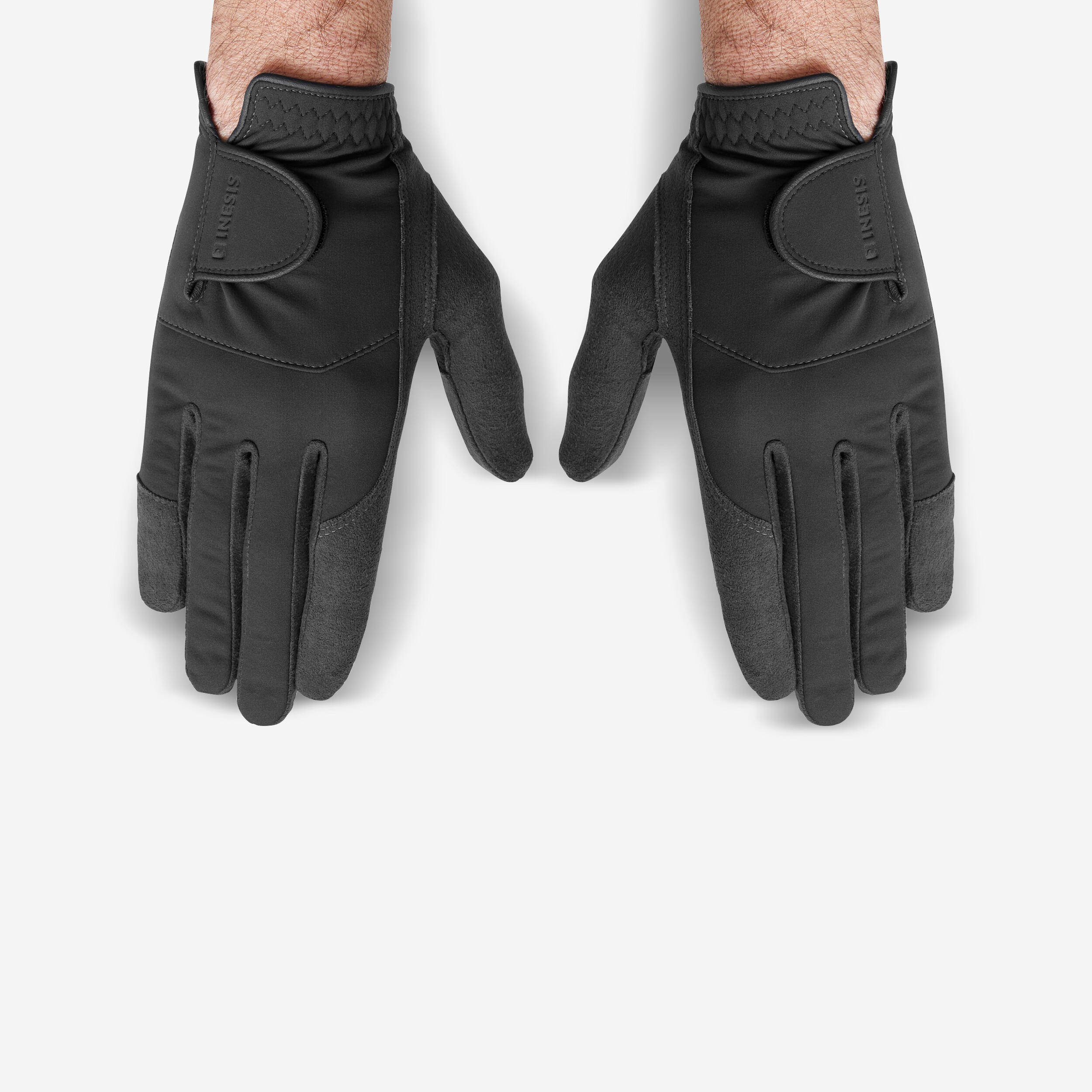 Men's pair of golf rain gloves - RW black 1/5