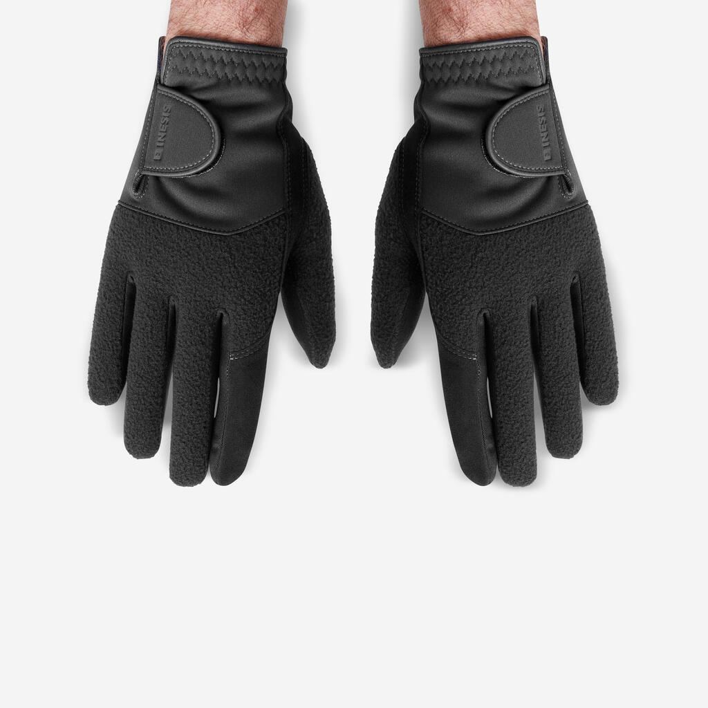 Men's winter golf gloves pair - CW black
