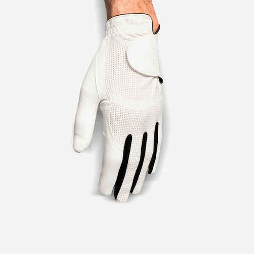 
      Men's golf hight-handed WW glove white
  