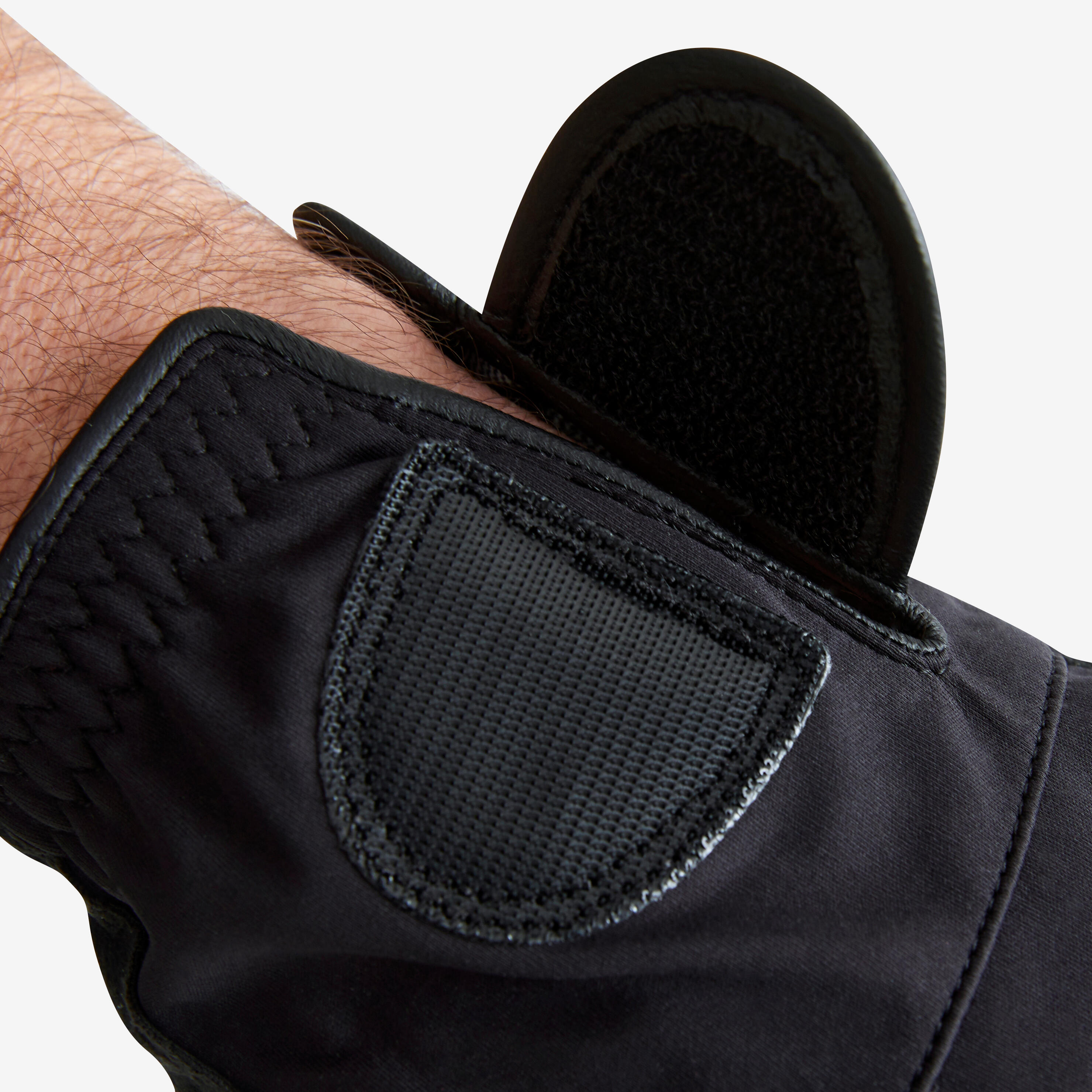 Men's pair of golf rain gloves - RW black 4/5