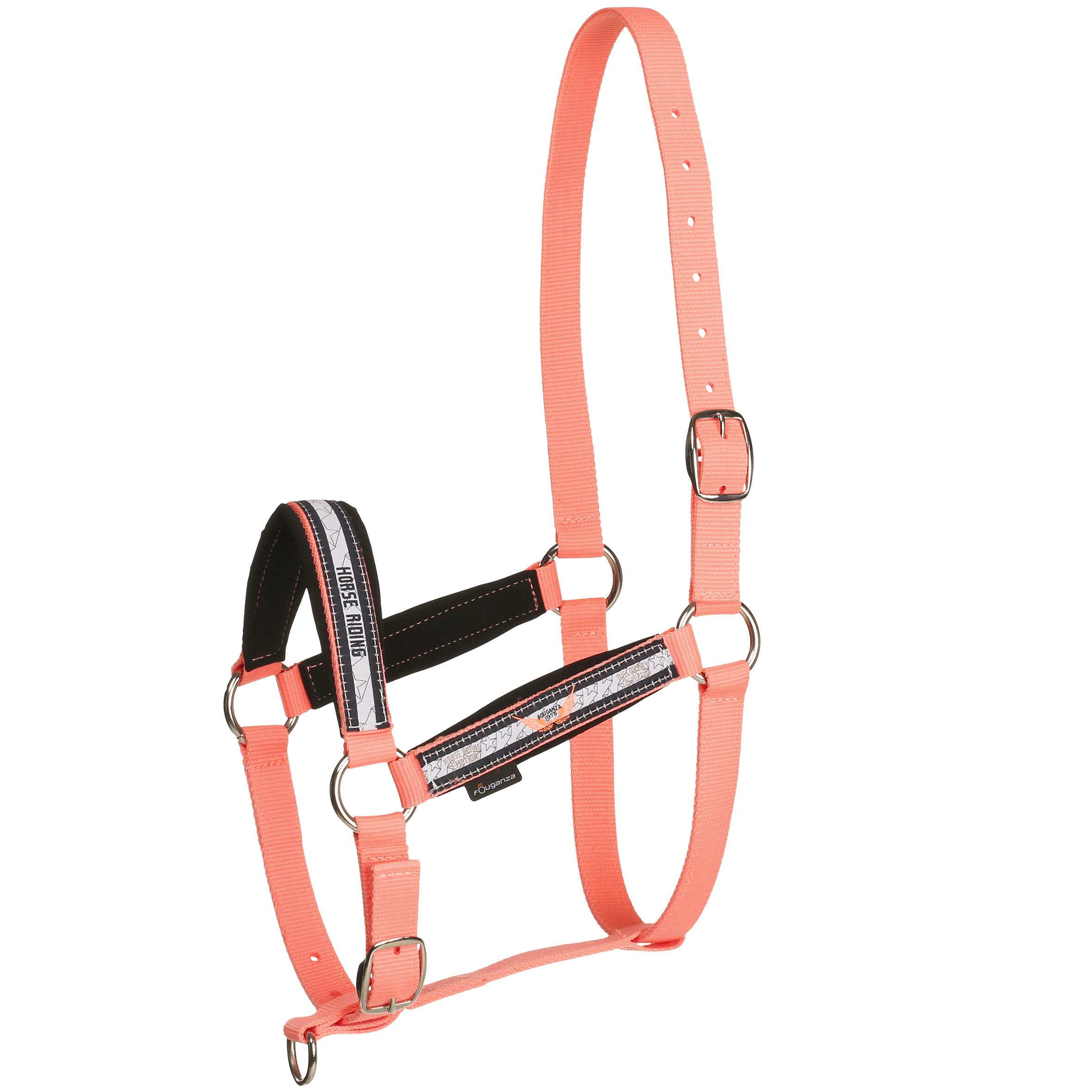 Angel Horse Riding Halter and Leadrope Set for Horse or Pony - Neon Orange 2/7