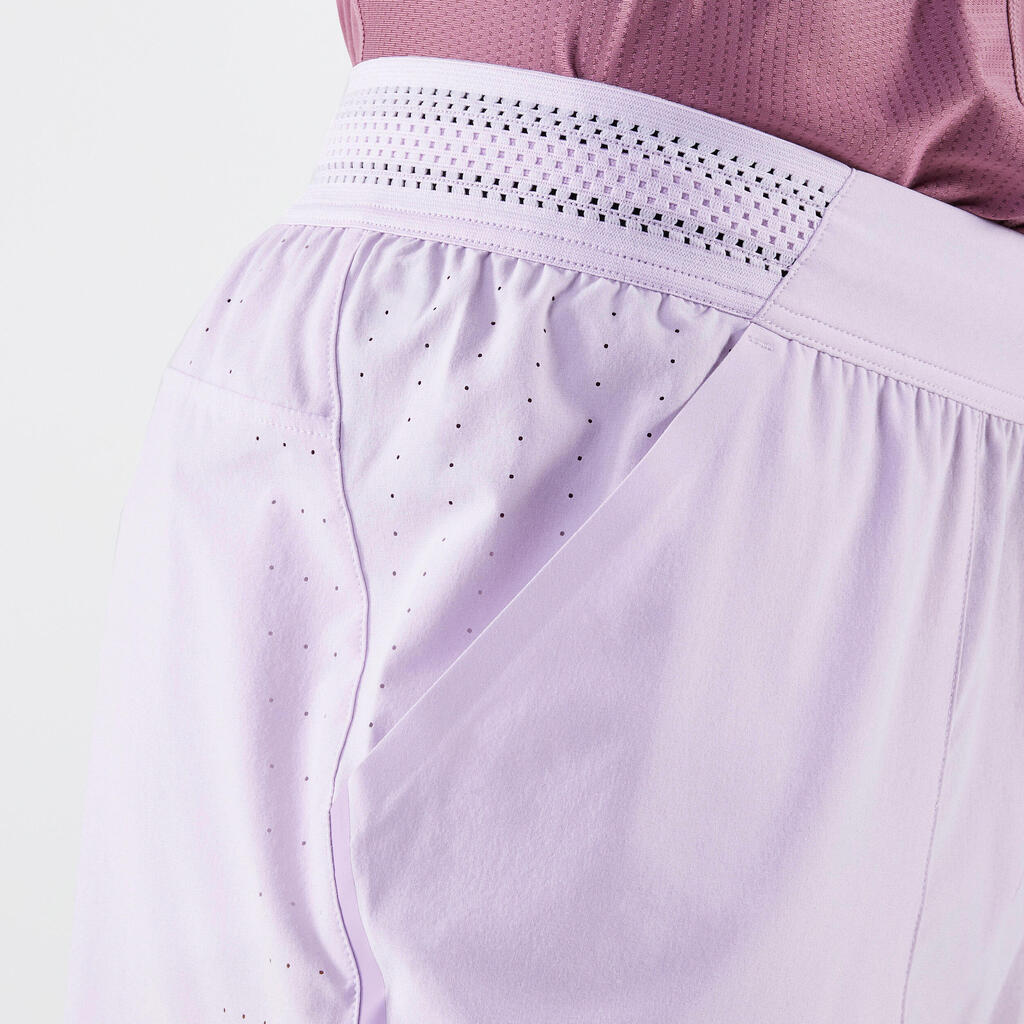 Pánske tenisové šortky Dry+ priedušné fialové
