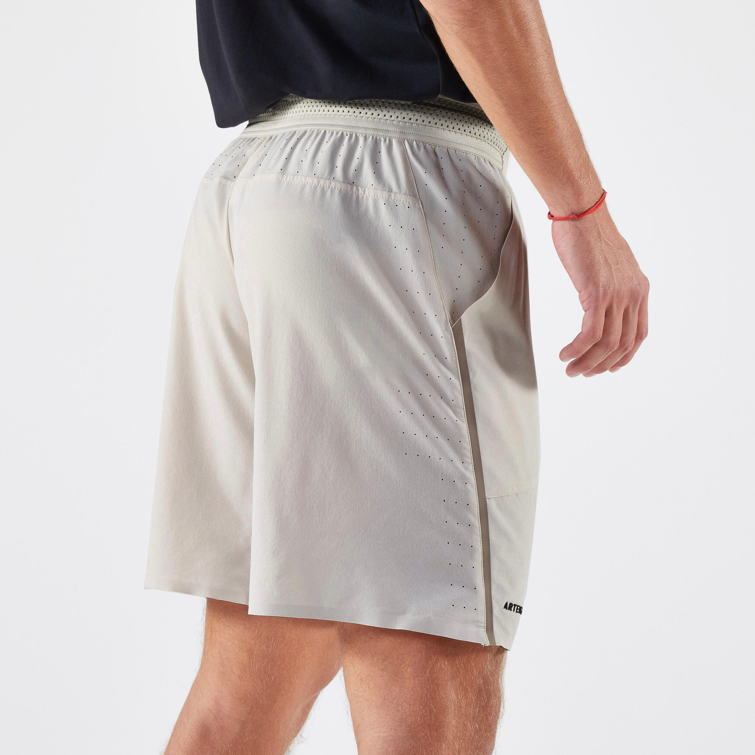 Men's Breathable Tennis Shorts Dry+ Gaël Monfils - Beige 2/7