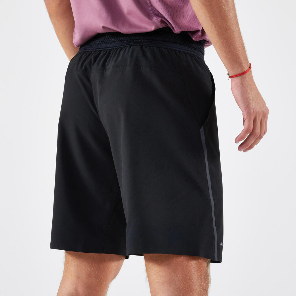 Pánske tenisové šortky Dry+ priedušné fialové