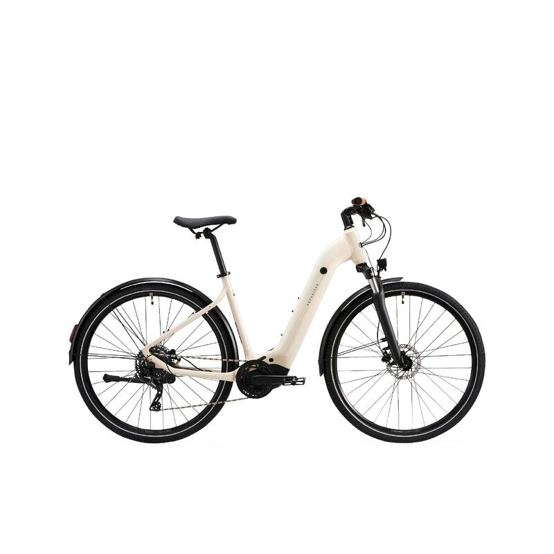 Bicicleta Elétrica de Trekking com Motor Central e Quadro Baixo E-ACTV 500 Bege
