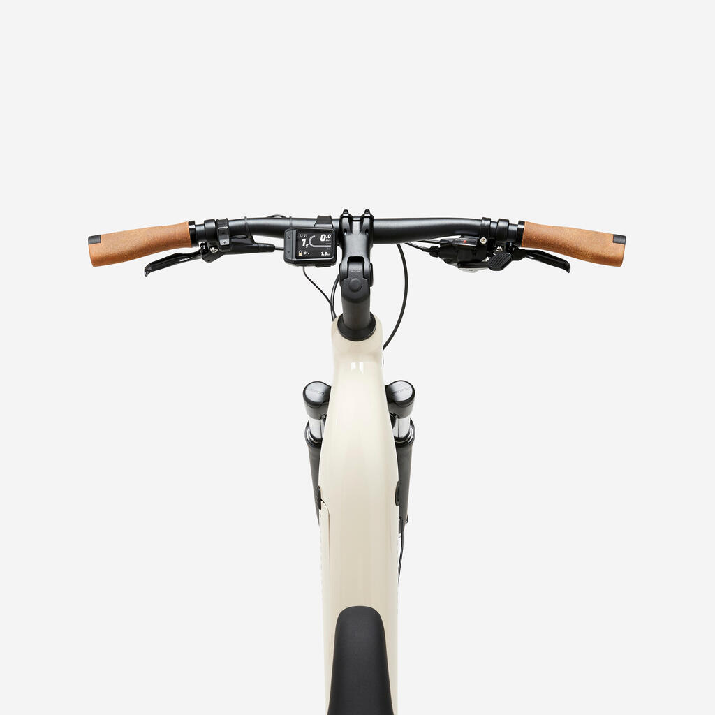 Electric hybrid bike with central motor and low frame E-ACTV 500 lavender