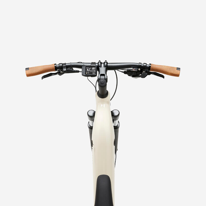 Bicicleta Elétrica de Trekking com Motor Central e Quadro Baixo E-ACTV 500 Bege