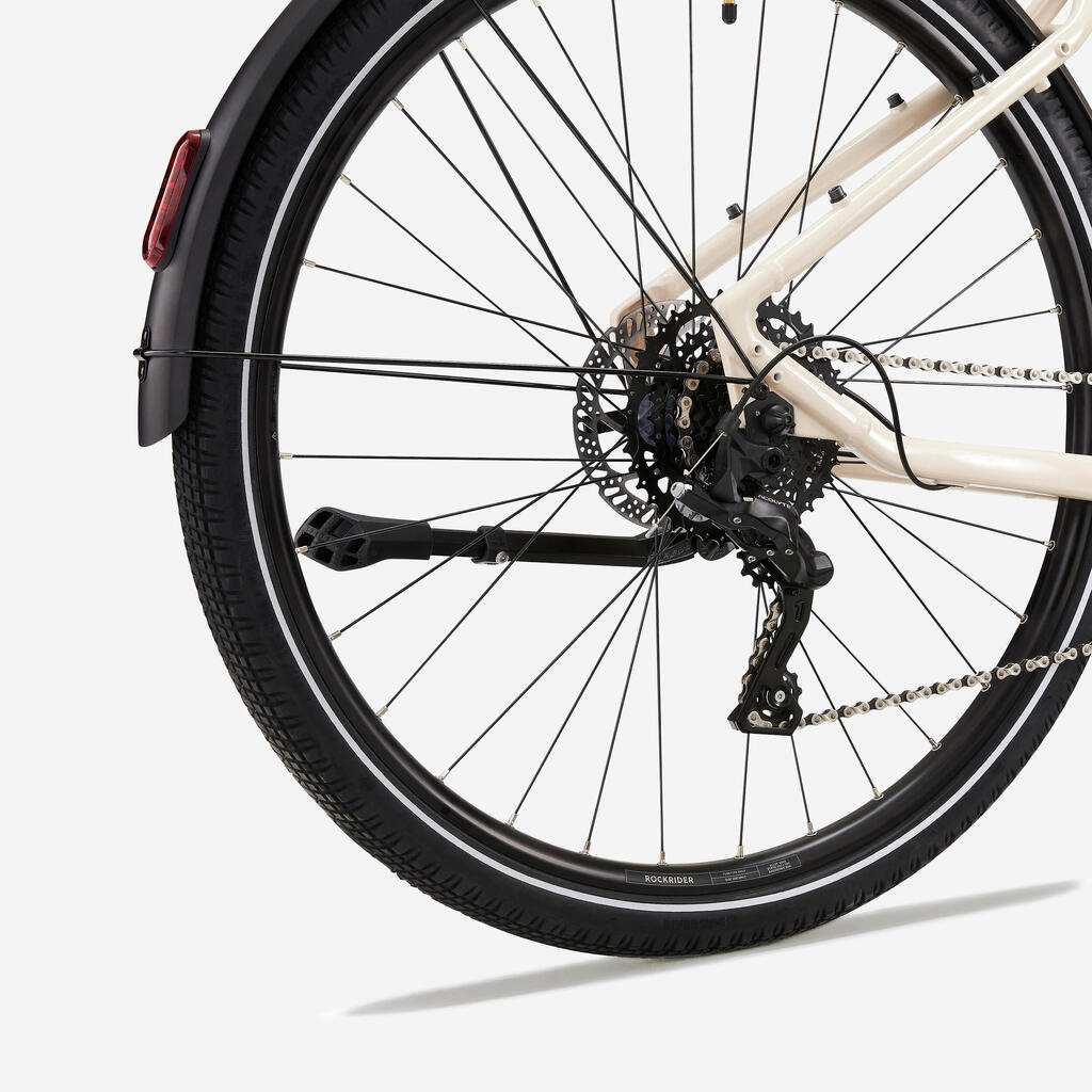 Electric hybrid bike with central motor and low frame E-ACTV 500 lavender