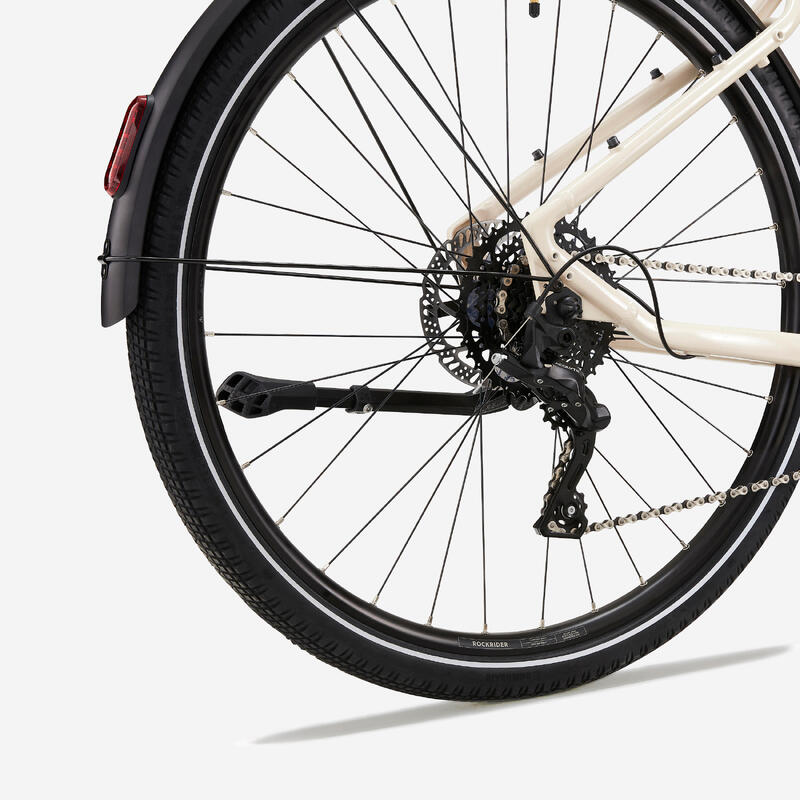 Bicicleta Elétrica de Trekking com Motor Central e Quadro Baixo E-ACTV 500 Bege
