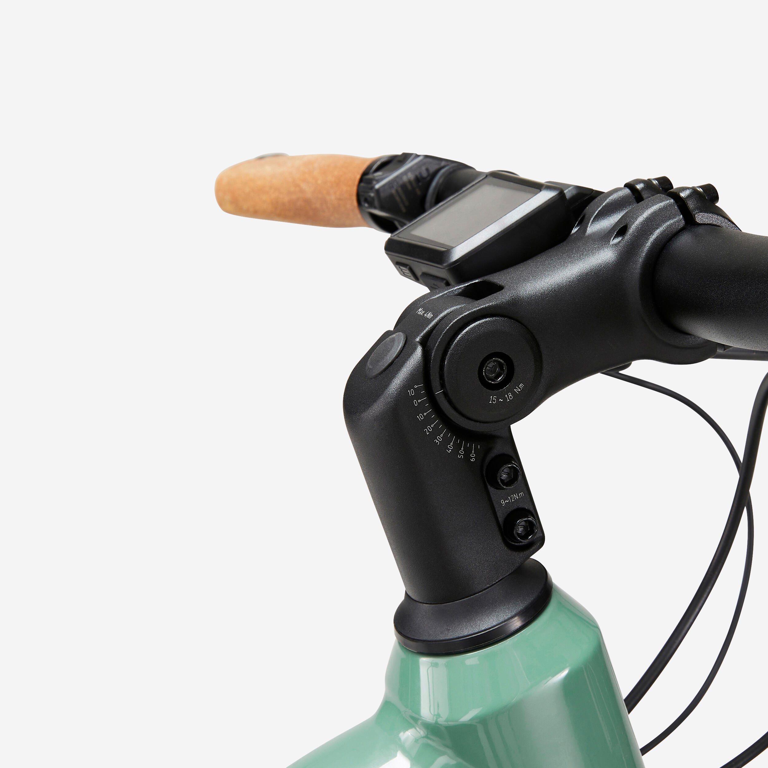 Bici elettrica a pedalata assistita trekking E-ACTV 500 motore centrale verde 5/6