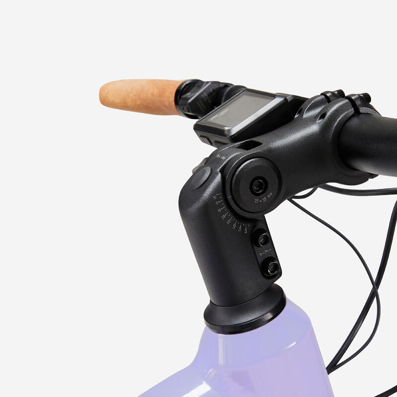 Vélo tout chemin électrique à moteur central et cadre bas, E-ACTV 500 lavande