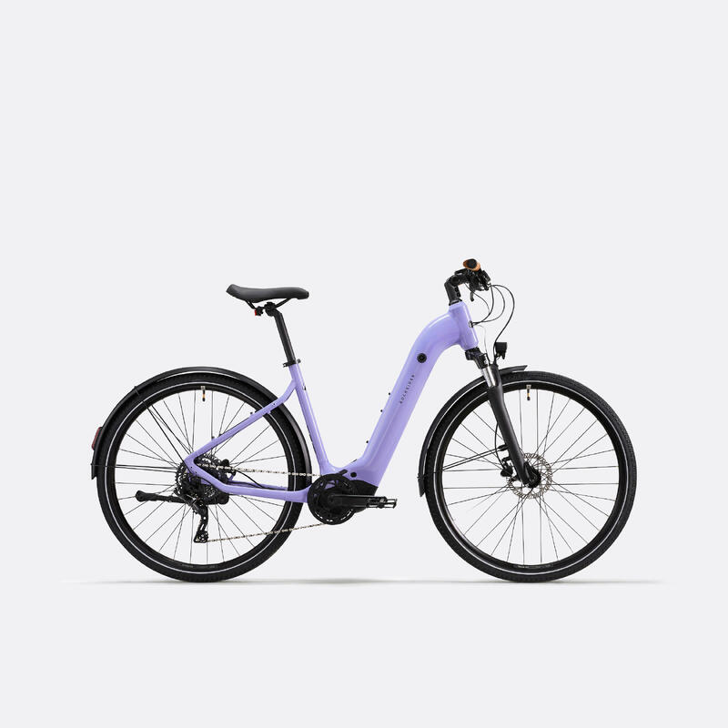 Bicicleta eléctrica trekking motor central  E-Actv 500 Lavanda