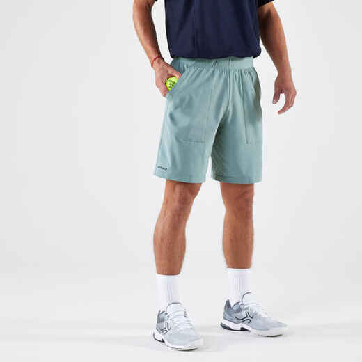 
      Men's Tennis Breathable Shorts Dry - Greyish Green
  