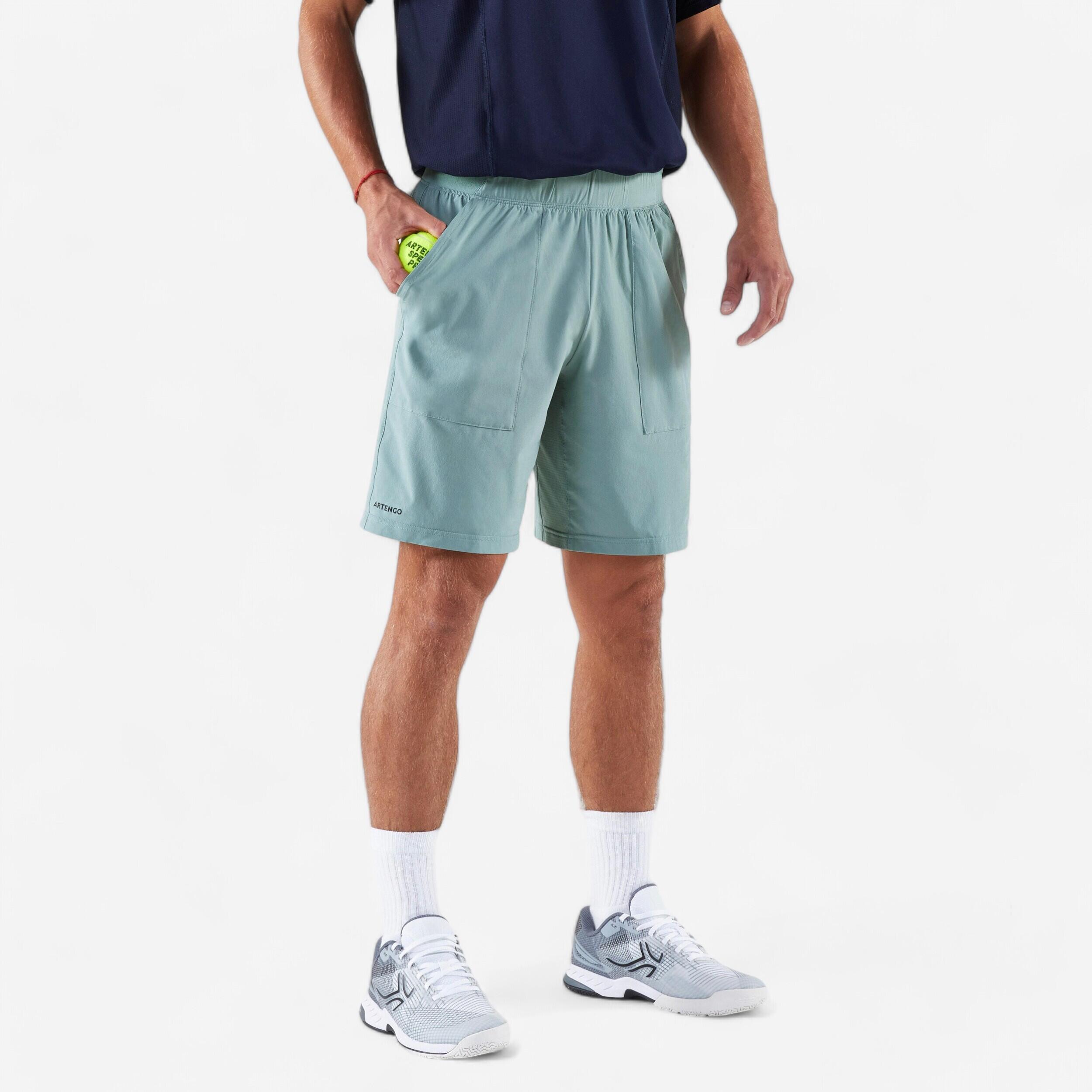 Artengo - Short De Tennis Homme Respirant - Artengo Dry Vert De Gris - Short - Tennis - Vert - 44l - Decathlon