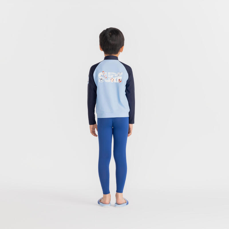 Boy Surfing TOP UV Full Zip 500 blue