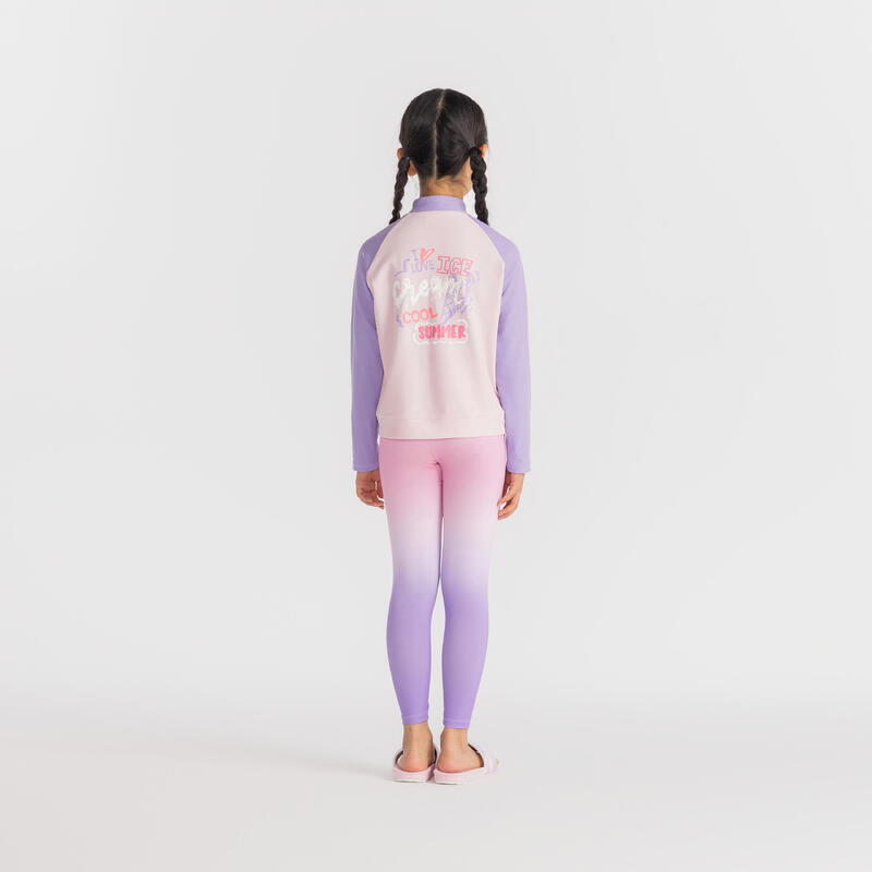 Boy Surfing TOP UV Full Zip 500 pink purple