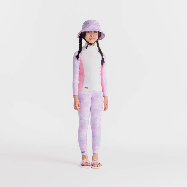 KIDS' SURFING LEGGINGS 500 STAR CLOUD