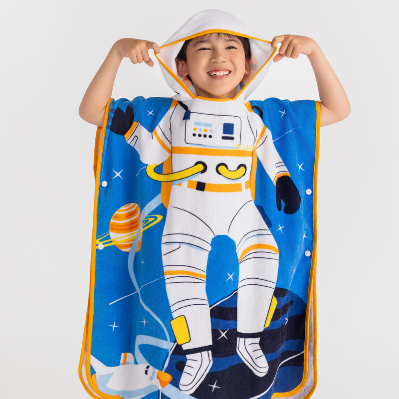 兒童款衝浪毛巾衣 500－太空人款