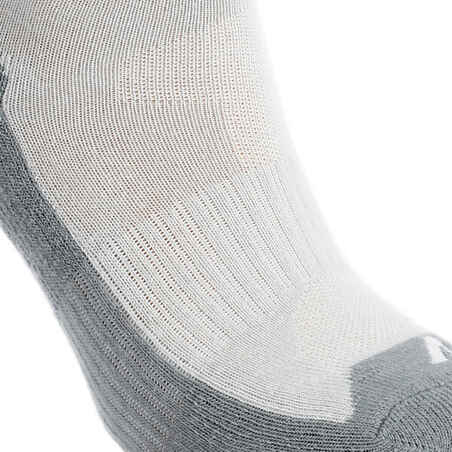 Kids' hiking socks NH100 2-Pack - Grey 