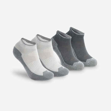 Čarape za pješačenje NH100 dječje sive 2 para 