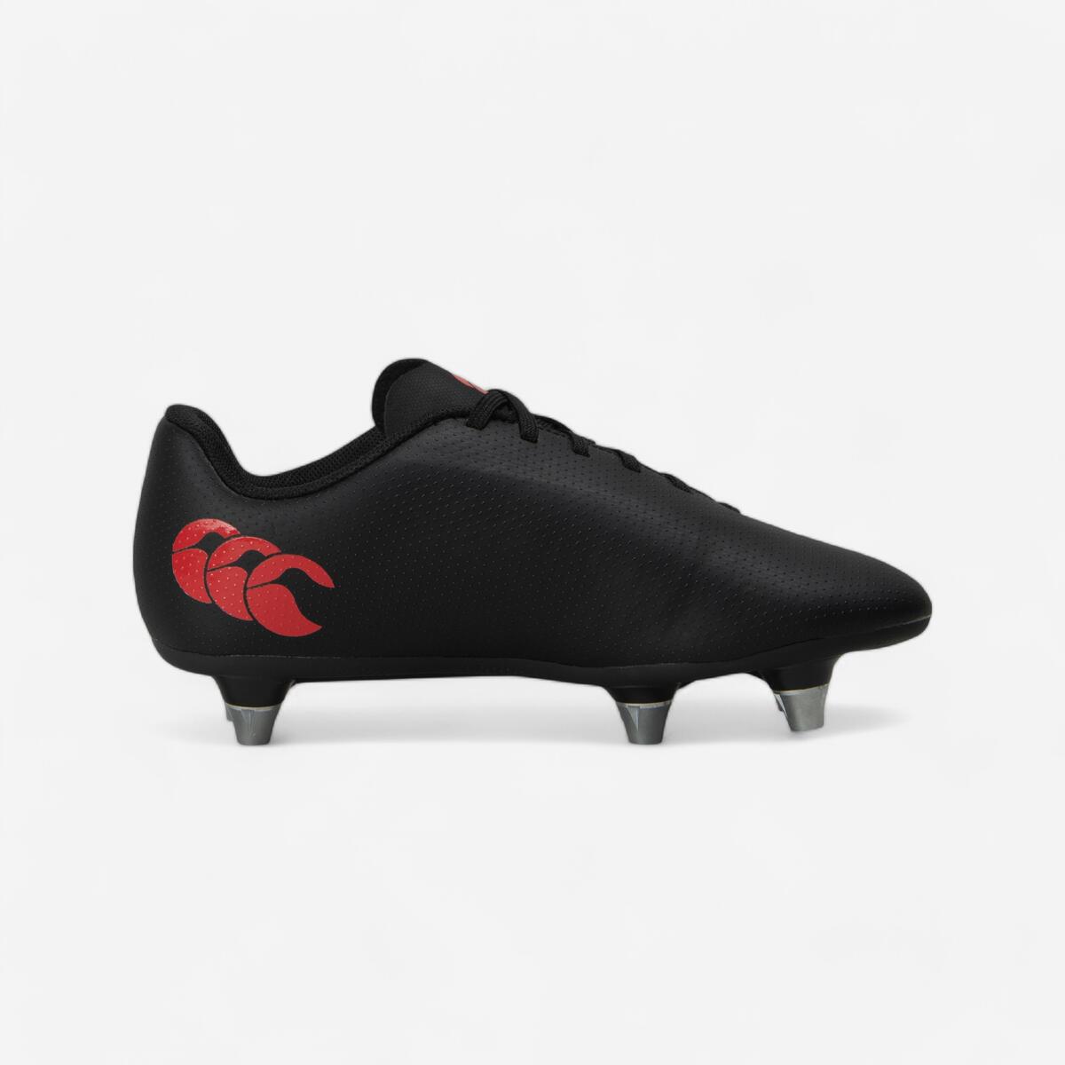 Chaussures de Rugby crampons vissés enfant, Speed Raze junior noir
