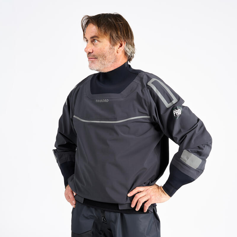 Chaqueta Vela Offshore Pro Series Hombre Gris Carbono Ligera