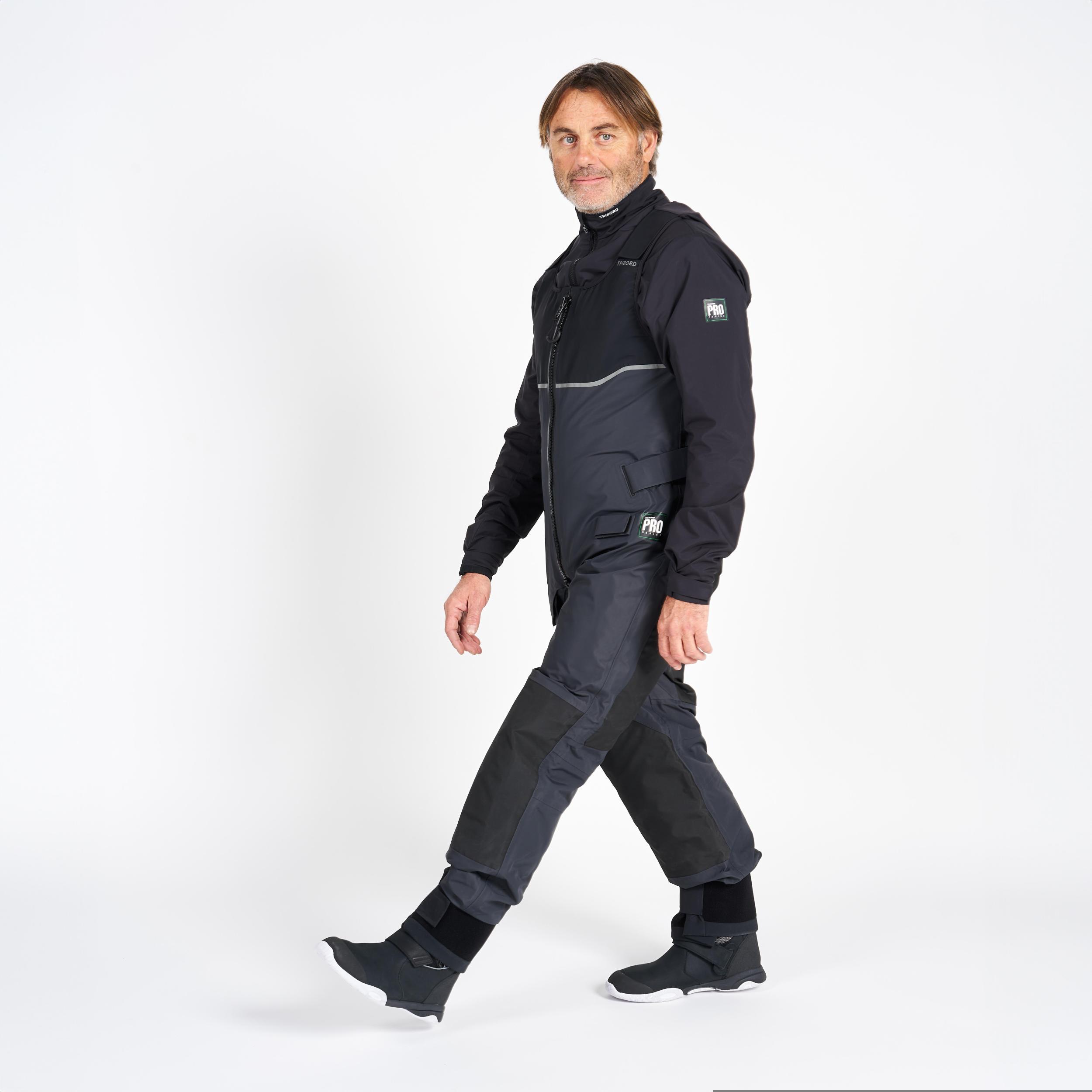 Chaqueta Vela Offshore Pro Series Hombre Gris Carbono Lana Merina Forro 18/49