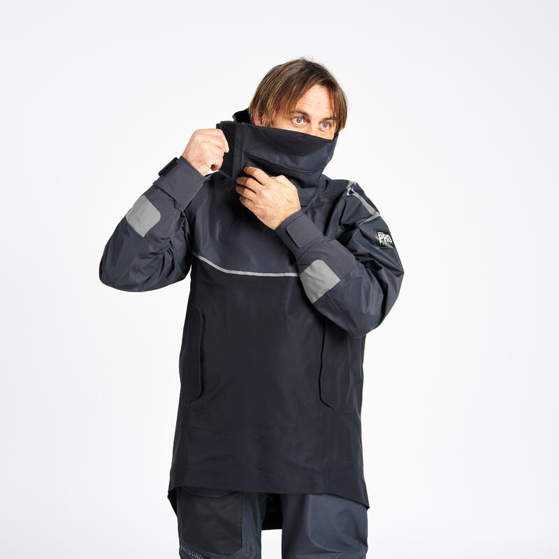 Lange smock voor zeilen heren Offshore Pro Series carbongrijs