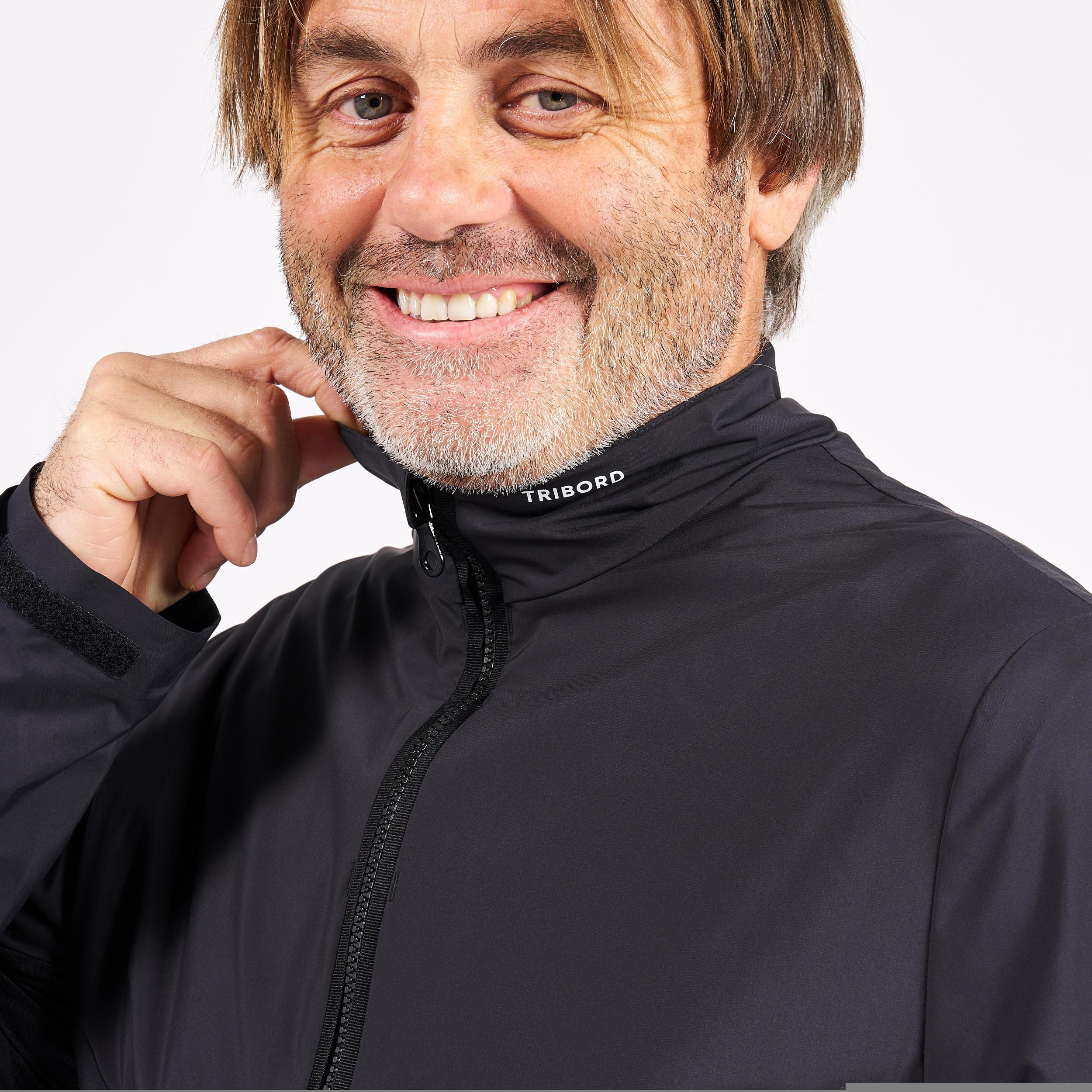 Chaqueta Vela Offshore Pro Series Hombre Gris Carbono Lana Merina Forro 16/49
