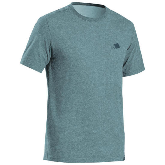T-shirt de randonnée manches courtes homme, NH100 vert