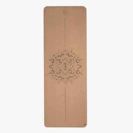 Cork Yoga Mat 185 ⨯ 65 cm ⨯4 mm - Mandala