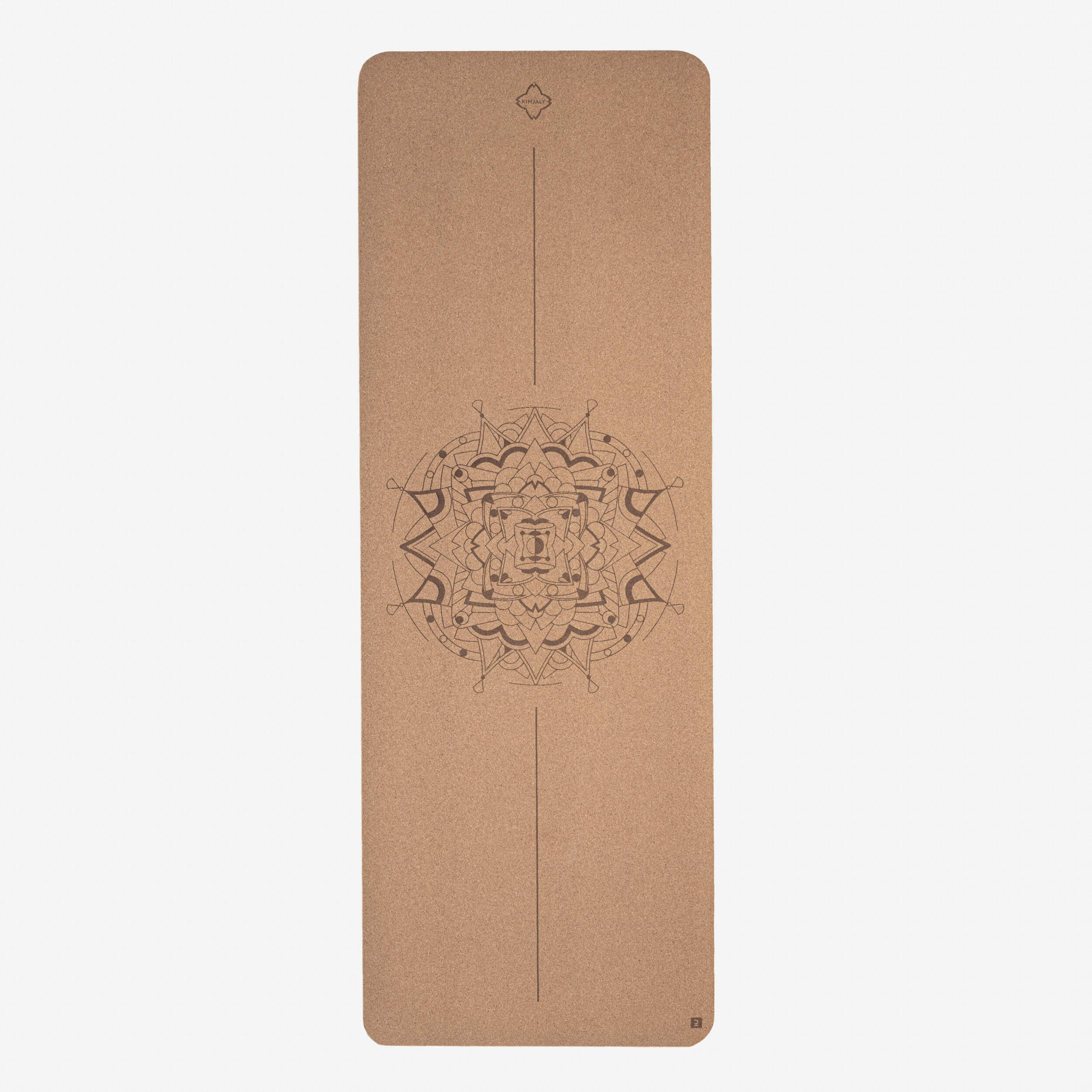 Foldable Travel Yoga Mat / Mat Cover 180 cm ⨯ 62 cm ⨯ 1.33 mm - Grey  KIMJALY