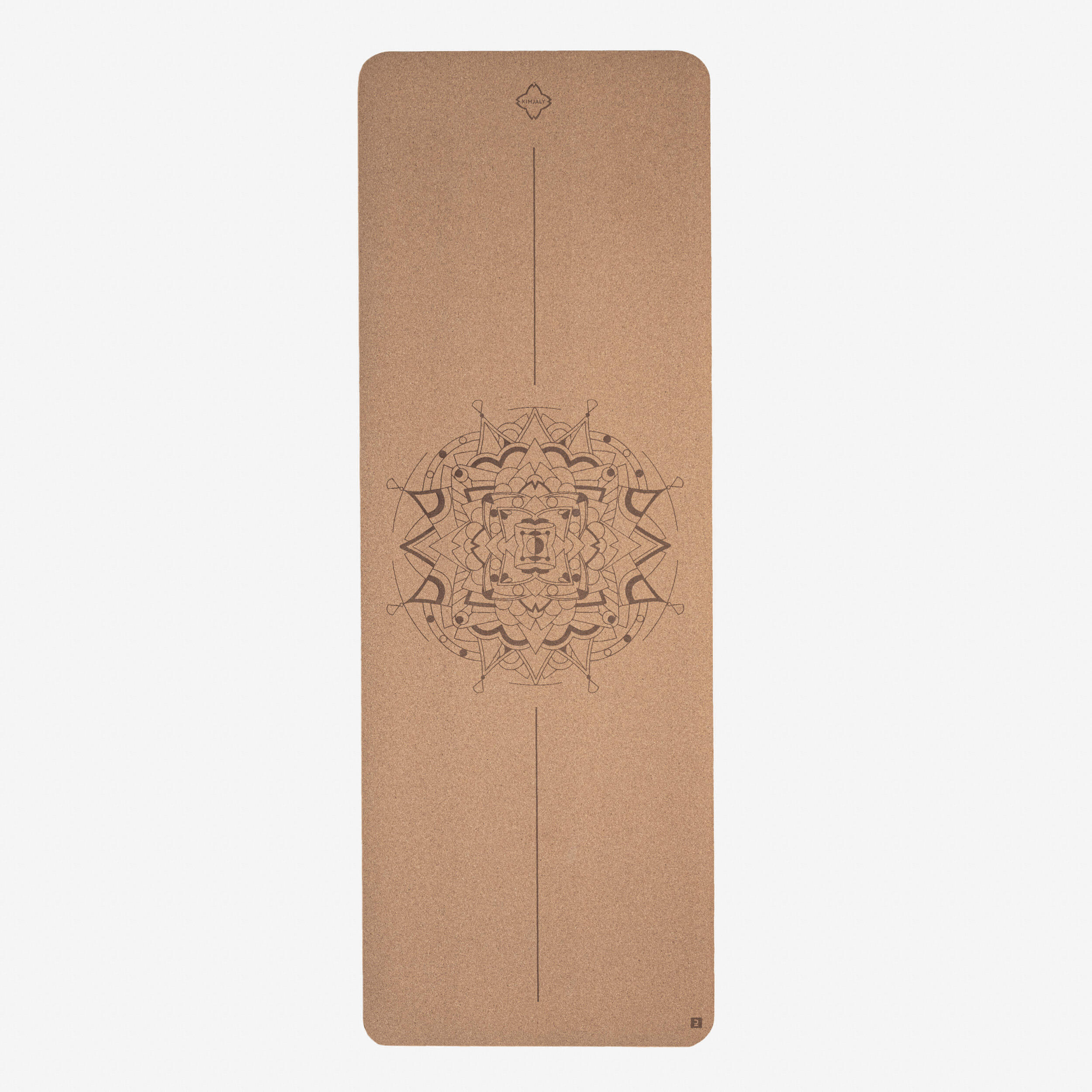 Cork Yoga Mat 185 ⨯ 65 cm ⨯4 mm - Mandala 1/5