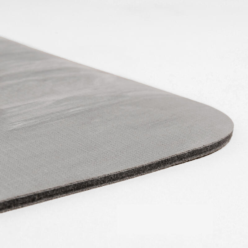 Yogamat met grip 185 cm x 65 cm x 5 mm grijs