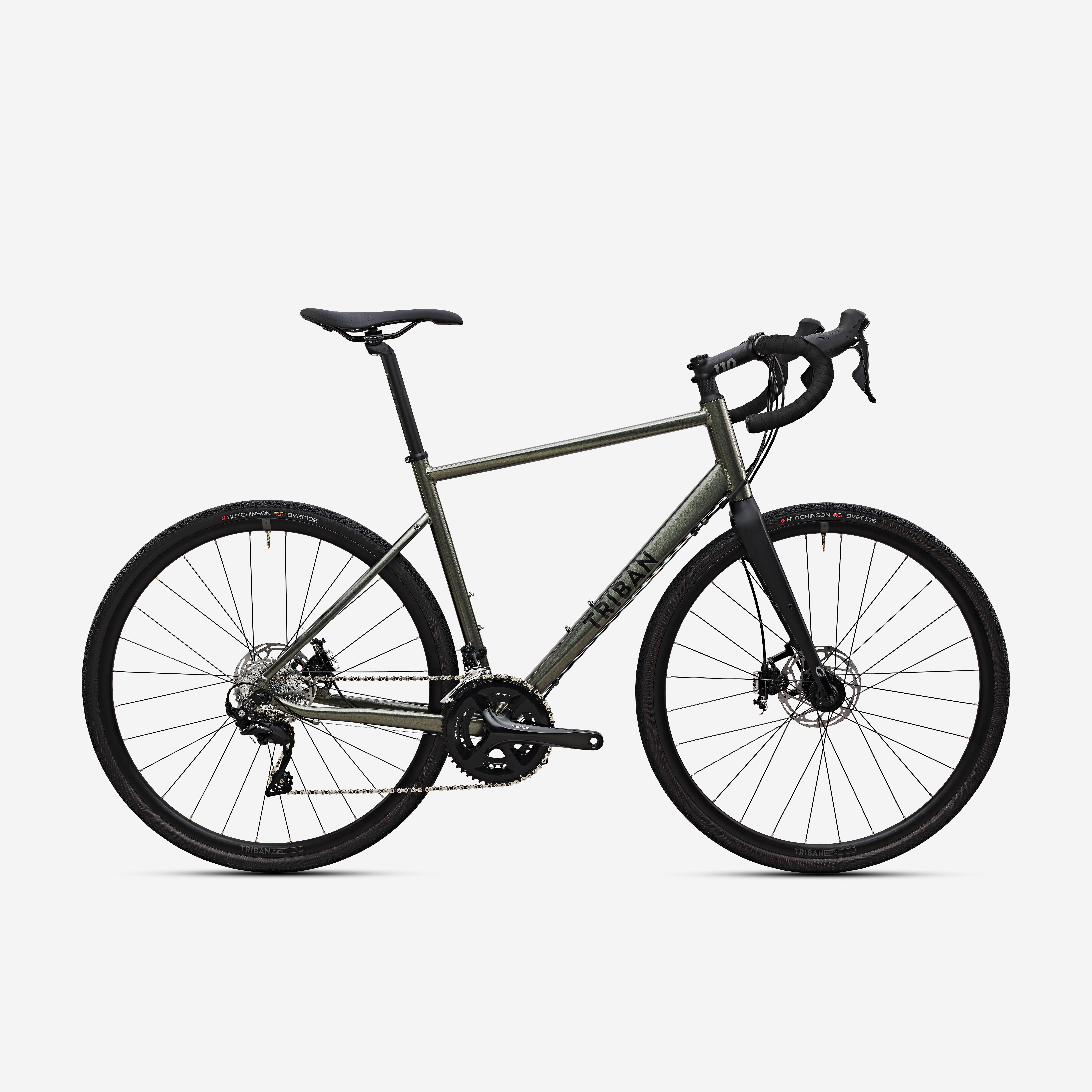 Gravel Bike RC520 Shimano 105 Khaki Decathlon