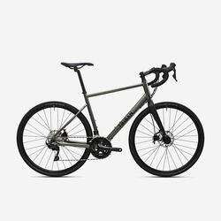 Velo gravel - triban rc520 gravel kaki shimano 105