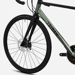 Gravel Bike RC520 Shimano 105 - Khaki/Two-Tone Black