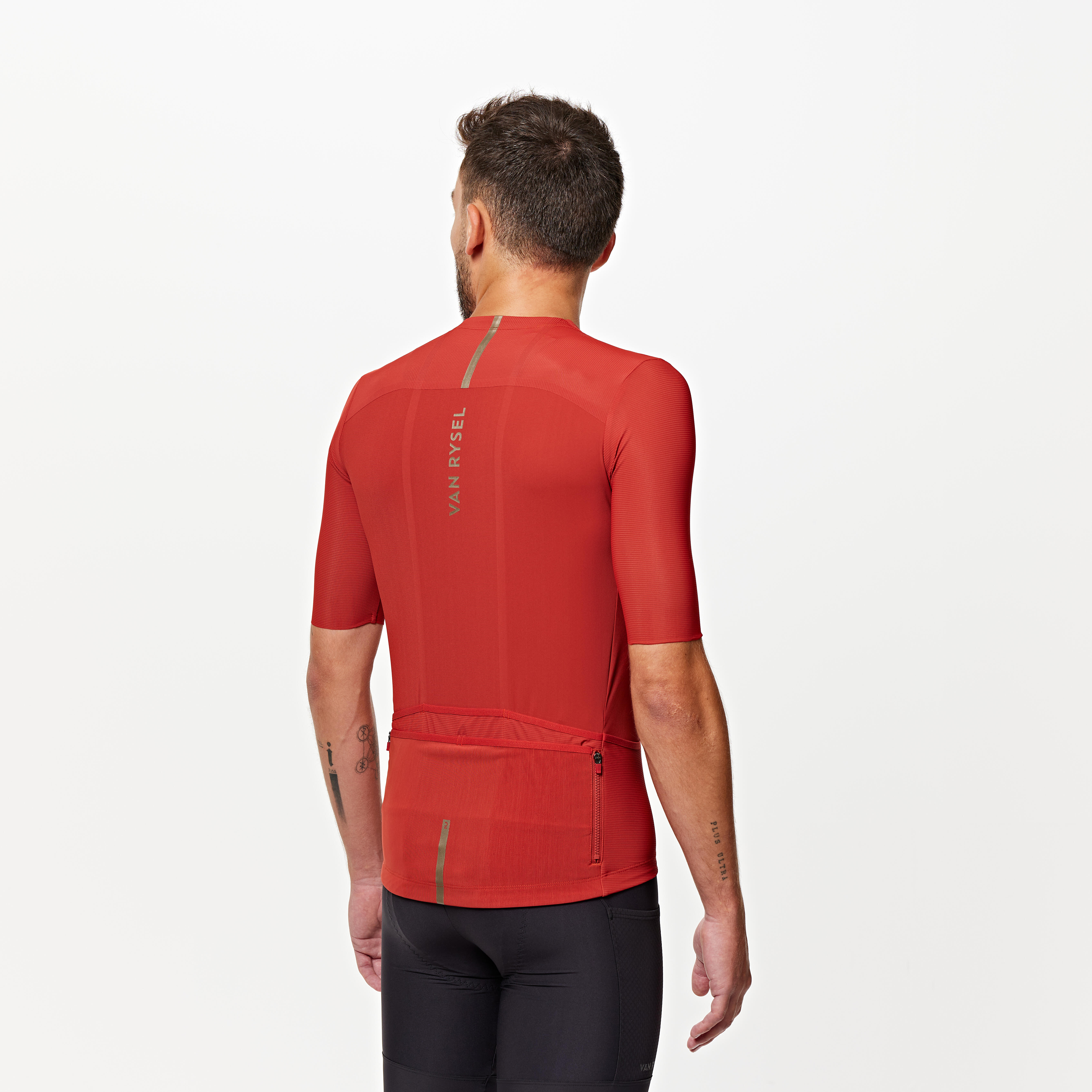 Uomo Maglia estiva a maniche corte per ciclismo su strada - ENDURANCE ULTRA 2 rosso mattone