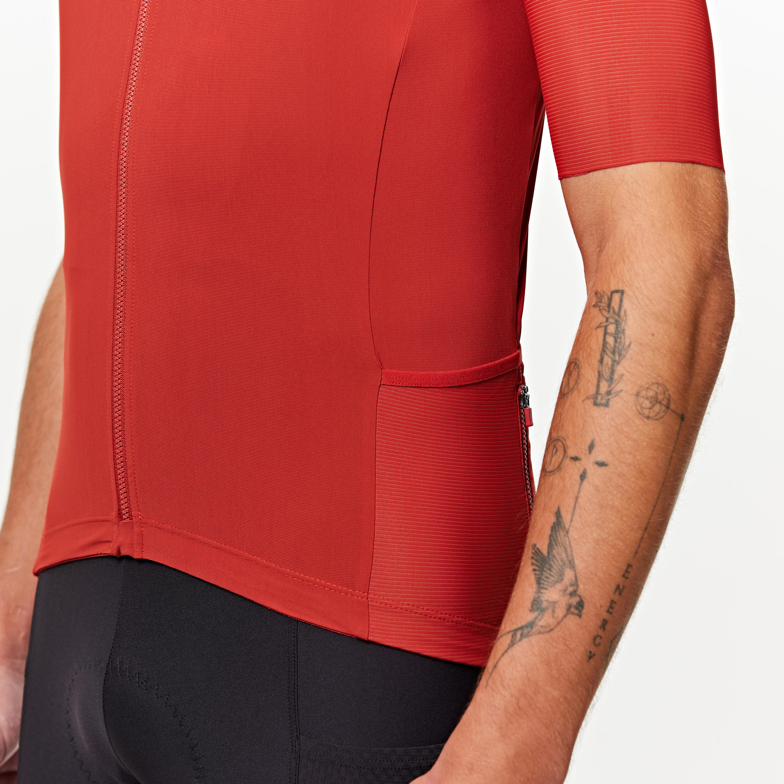 Men's Short-Sleeved Summer Road Cycling Jersey Endurance Ultra 2 - Brick Red 5/8
