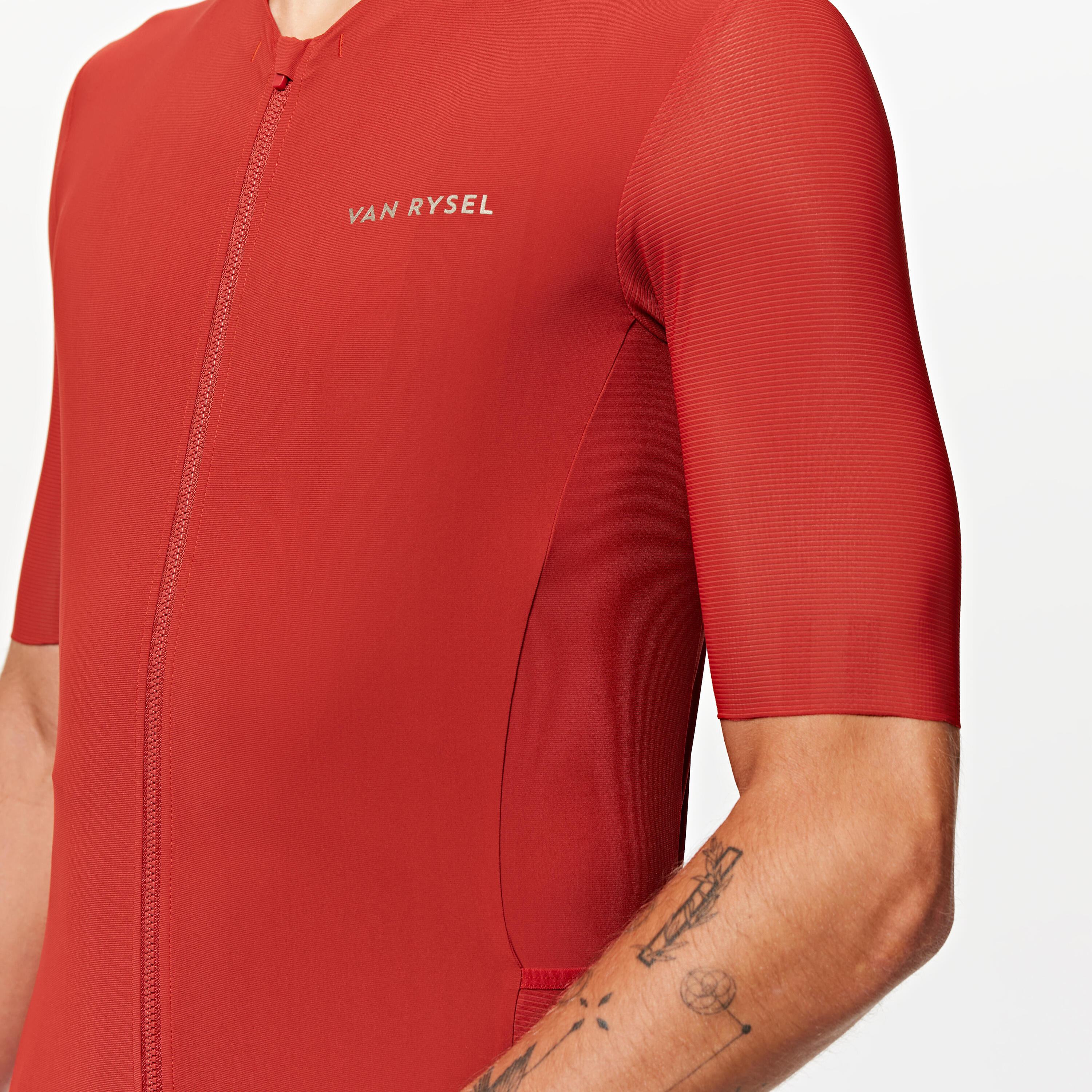 Men's Short-Sleeved Summer Road Cycling Jersey Endurance Ultra 2 - Brick Red 6/8
