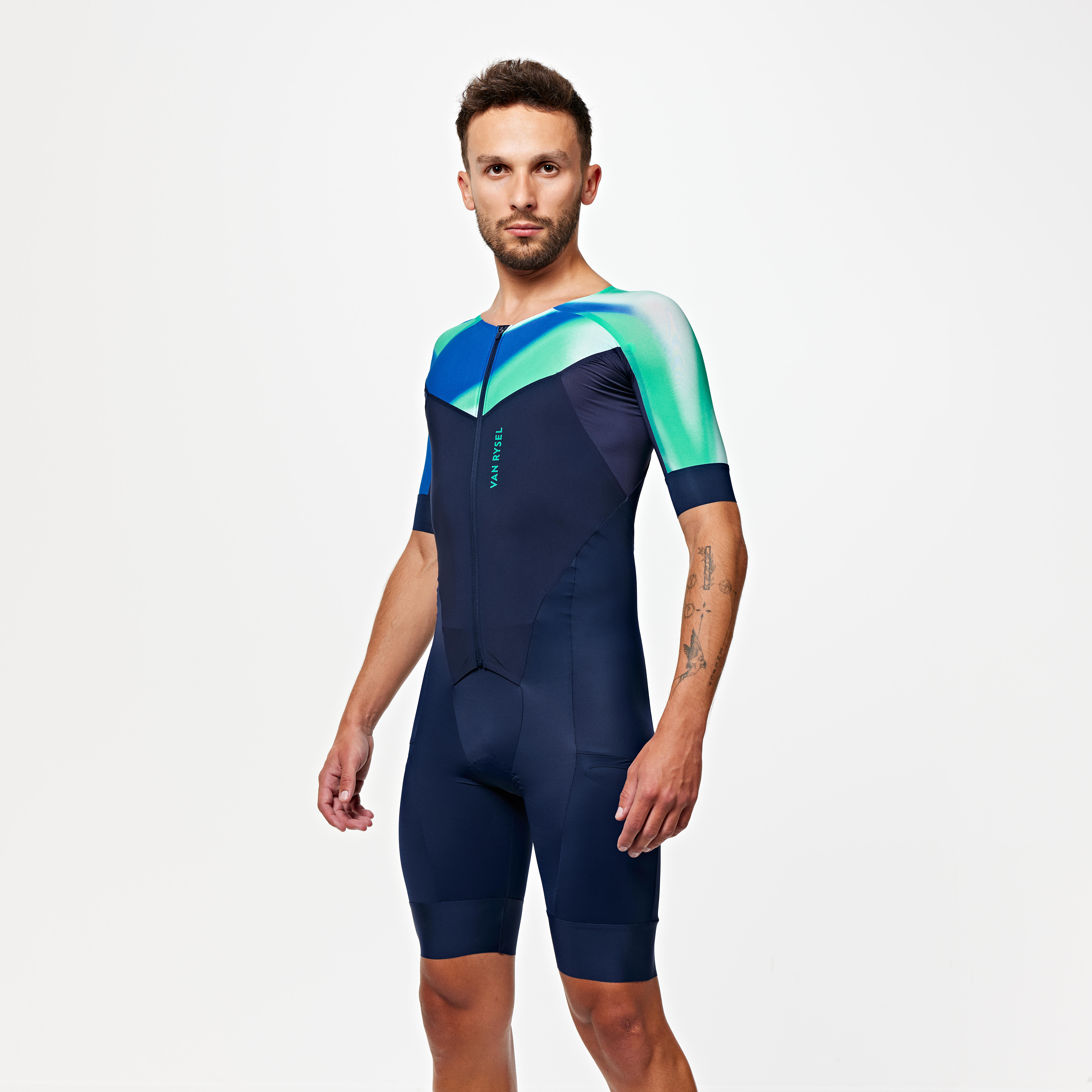 TUTA TRIATHLON DA TRIATHLON BLU NAVY DA UOMO