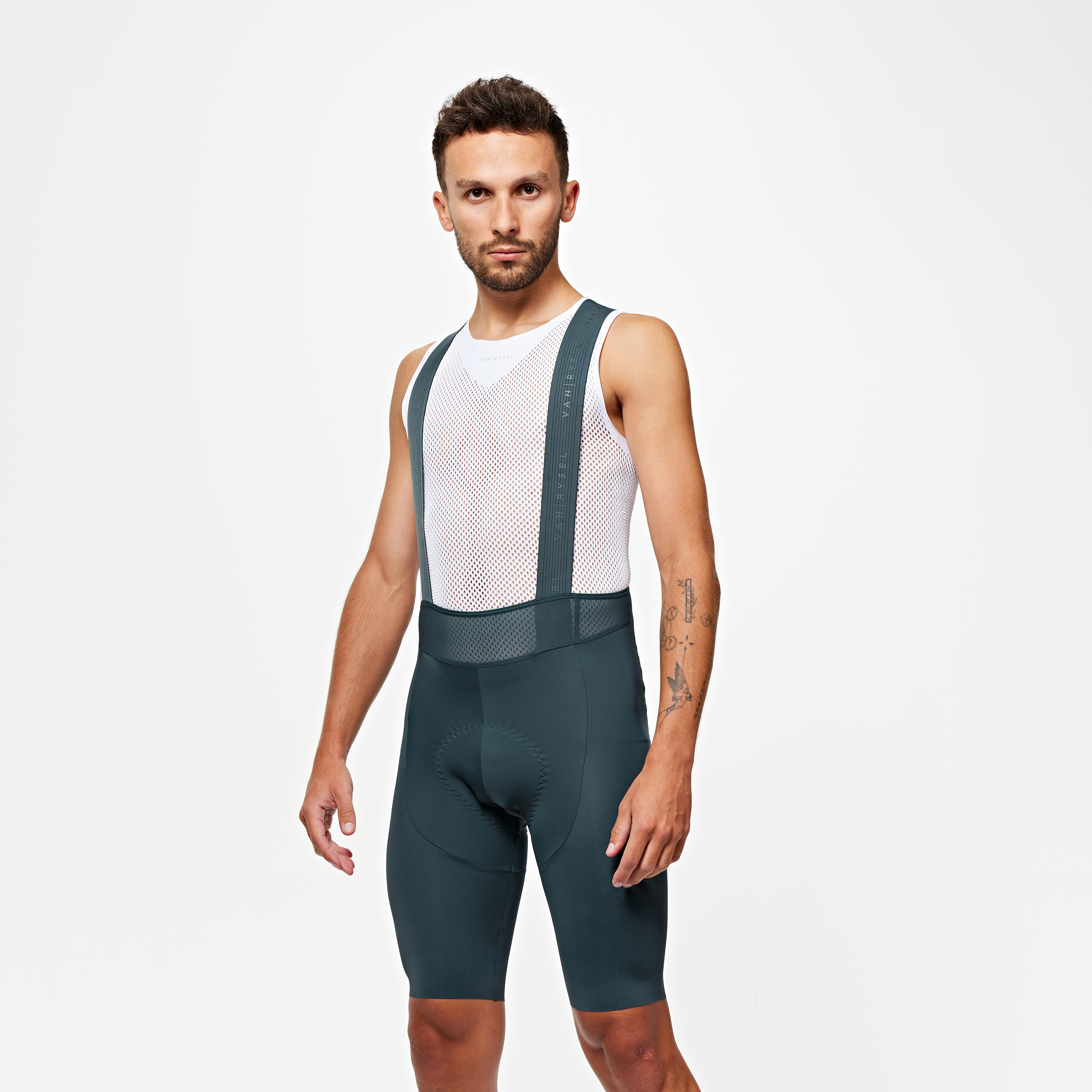 Cuissard Velo Route ete homme Racer 3 Noir VAN RYSEL Decathlon