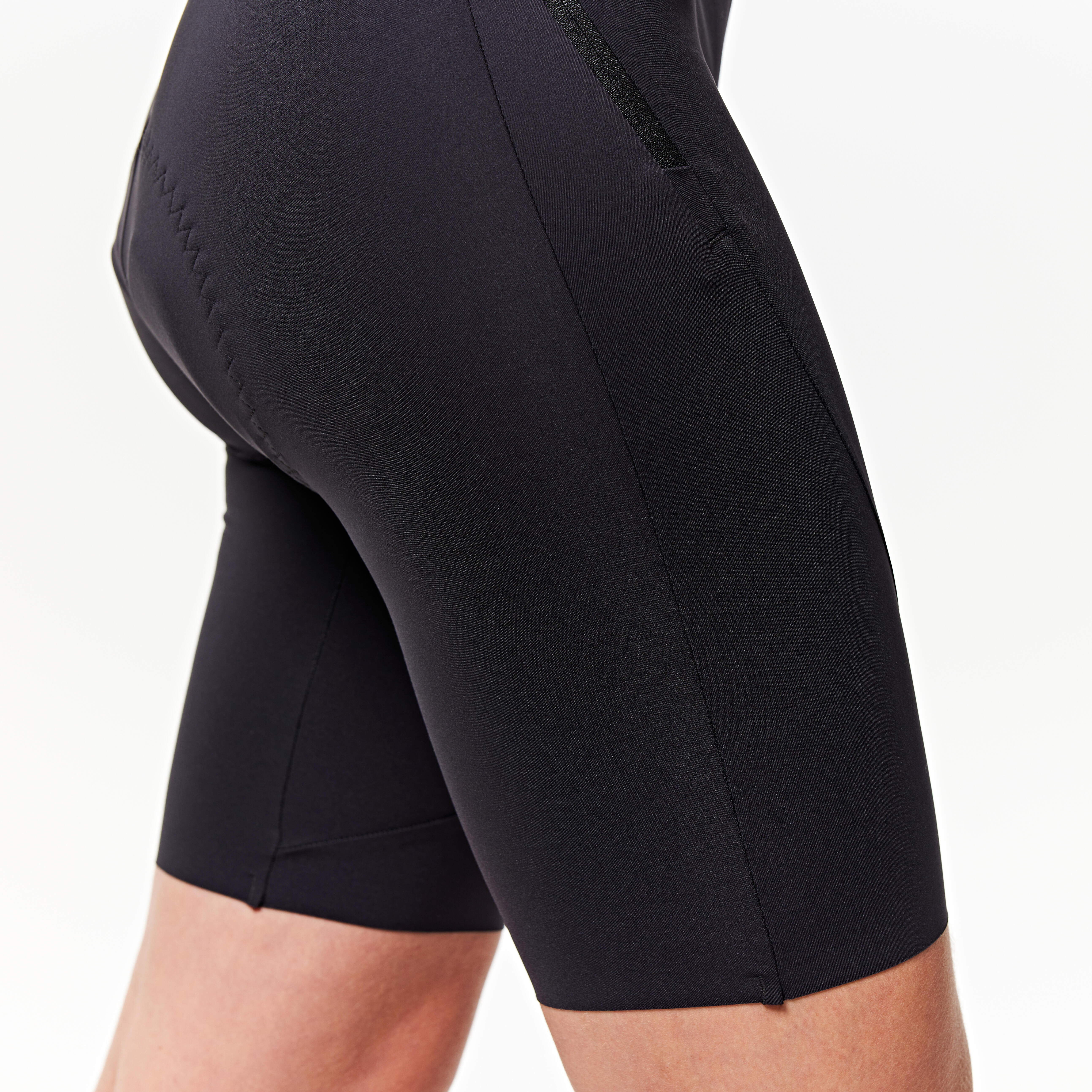 Women's Biking Bib Shorts - Black - VAN RYSEL