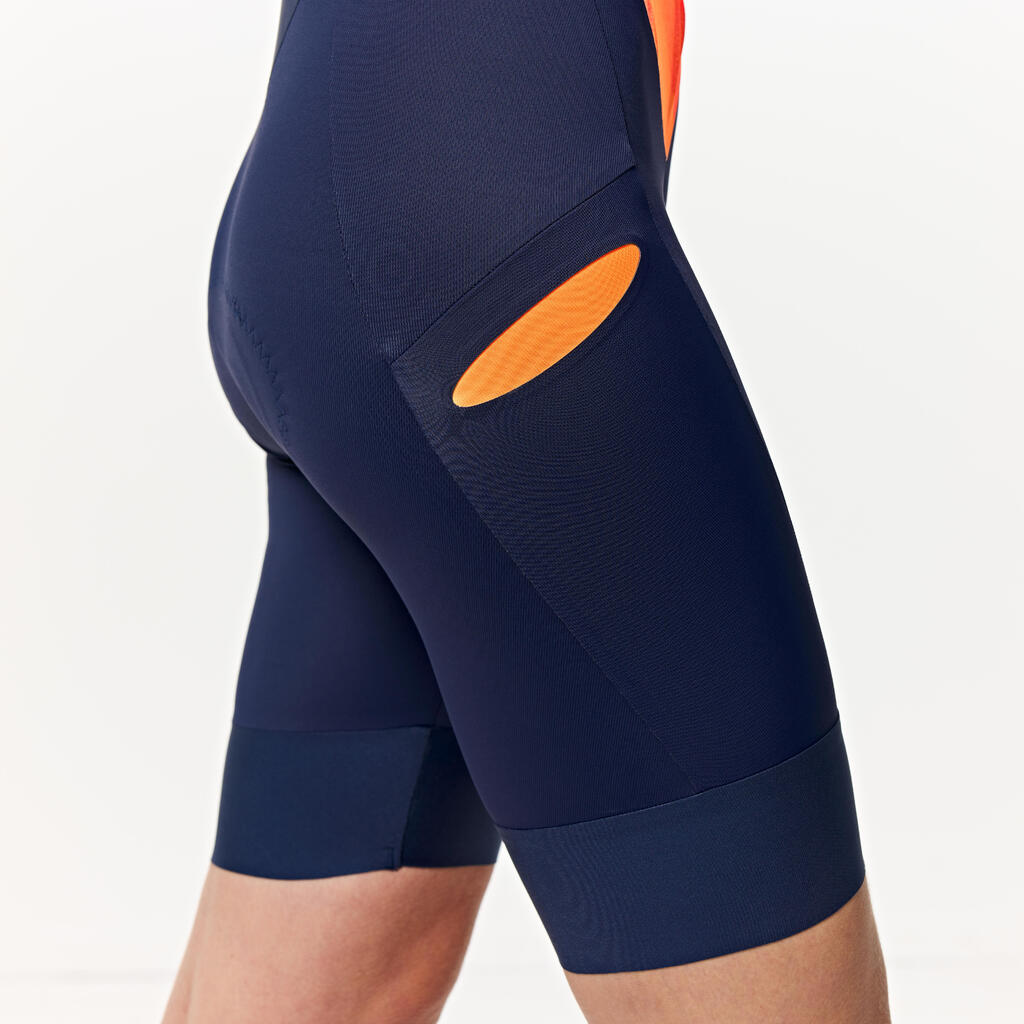 WOMEN'S LD TRIATHLON TRISUIT - NAVY/ORANGE